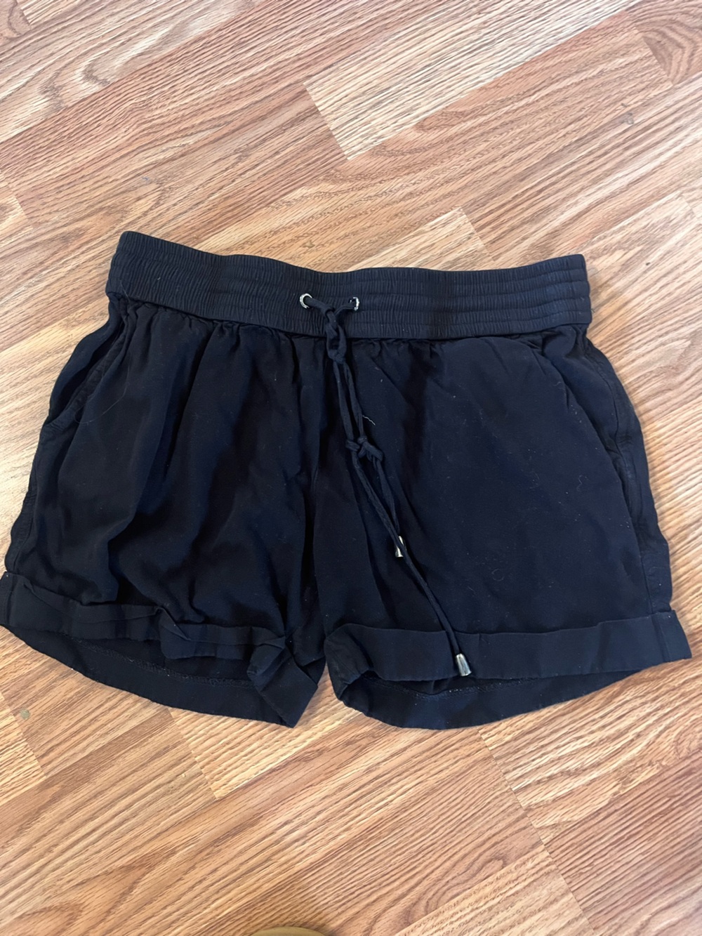 Agnes & Dora Black Drawstring Athletic Shorts